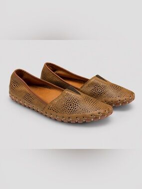 Spring Step Womens Leather Slip On Flats EU 41 US 10 Comfort Shoes Minimalist